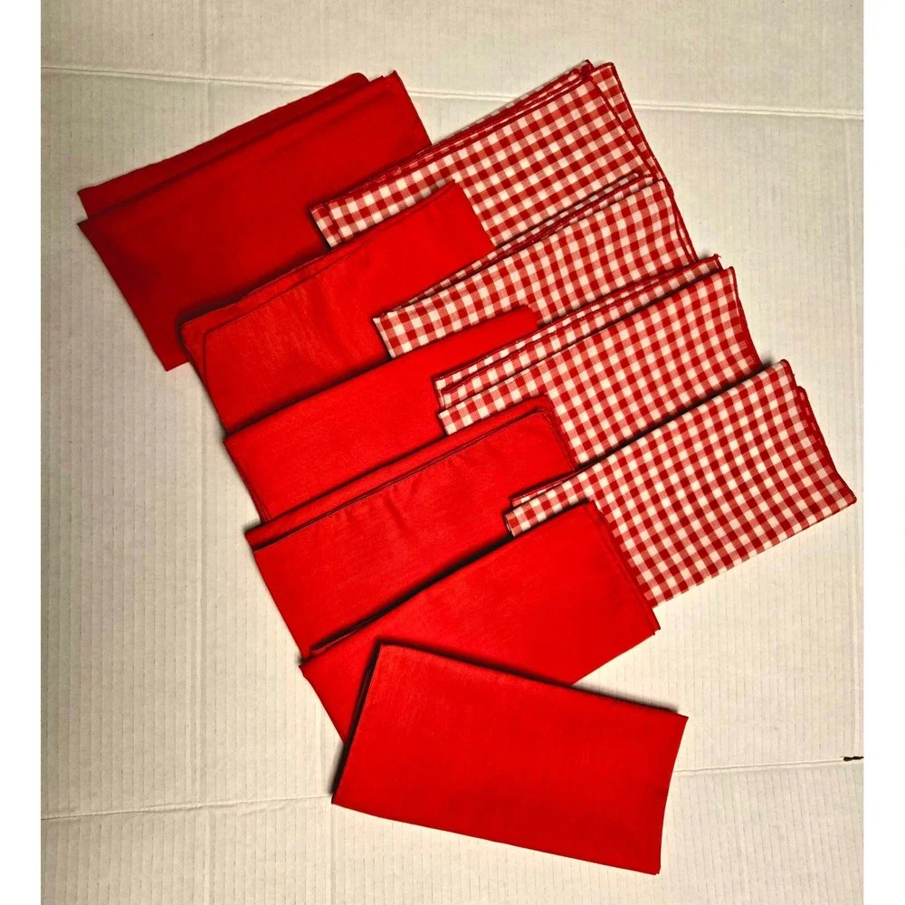 Set of 10 Vintage Napkins Approx. 18